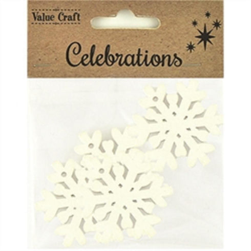 AussieSuperStore Seasonal Products Xmas Snowflake Wood Shapes Xmas Snowflake Wood Shapes | Christmas Tree Decoration Ornament 9331468059974 XMAS2037