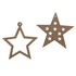 AussieSuperStore Seasonal Products Xmas Star Wooden Shapes Xmas Star Wooden Shapes | Christmas Tree Decoration Ornament 9331468056348 XMAS19036