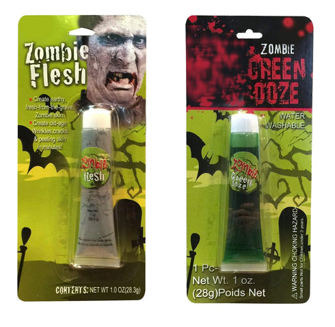 AussieSuperStore Seasonal Products Zombie Face Make-Up Halloween Flesh Cream & Blood Zombie Face Make-Up Halloween Flesh & Blood |Party Costume Accessories 9333527404206 XH1977