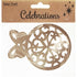 AussieSuperStore Xmas Bauble with Bow Wooden Shapes 9331468056386 XMAS19040