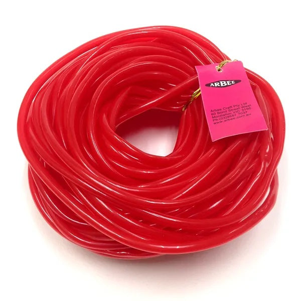 4mm Red Colour Plastic Tubing - 20m | PVC Flexible Tubing String ...